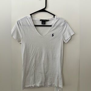 Ralph Lauren Sport White V-Neck Tee
